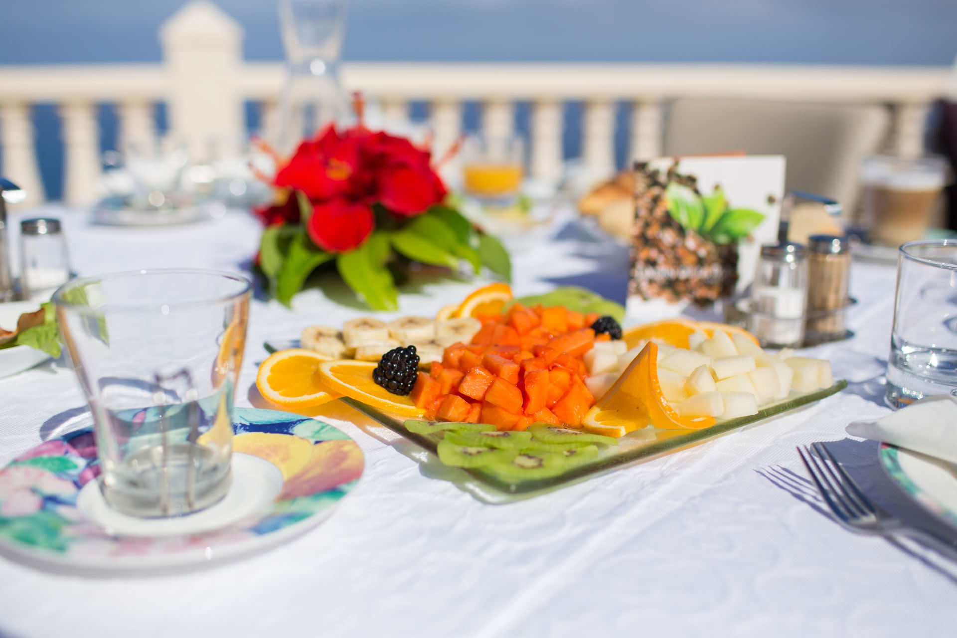 Jardin de la Paz: Frühstücksbuffet mit Meerblick ★ Frühstück